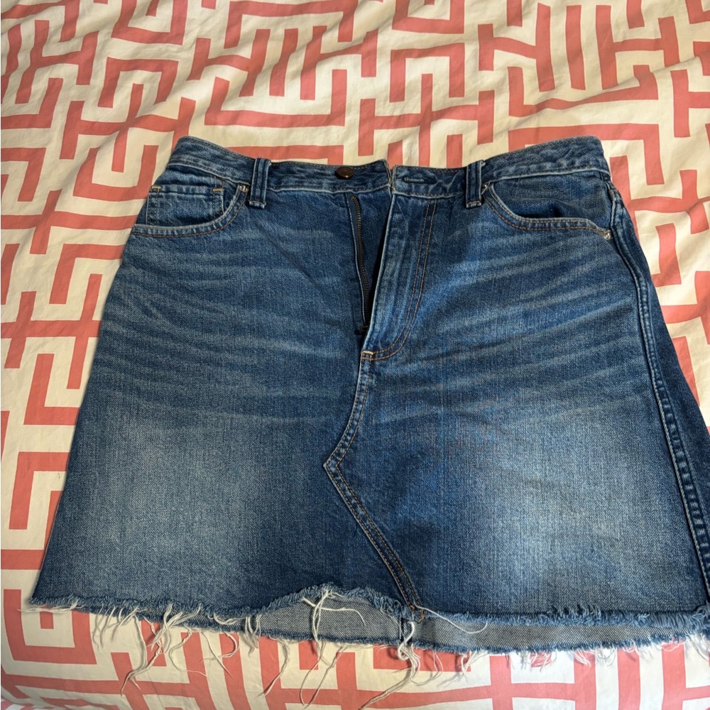 Abercrombie & Fitch Asymmetrical Denim Skirt